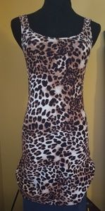 H&M Cheetah Print Sleeveless Dress Ladies sz small